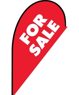 For Sale red small teardrop flag