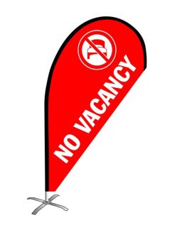 No Vacancy Small Teardrop Flag Kit