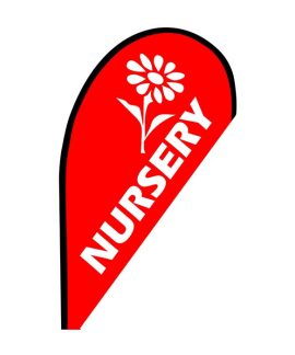 Nursery Small Teardrop Flag