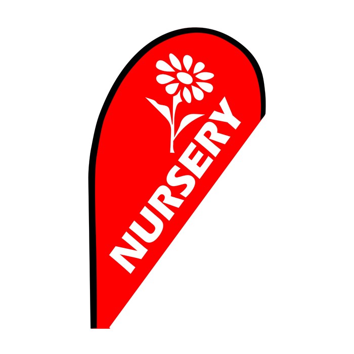 Nursery Small Teardrop Flag