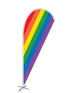 Rainbow Teardrop Kit - Flag and Base