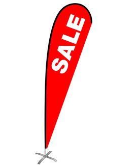 Sale Medium Red Teardrop Flag Kit