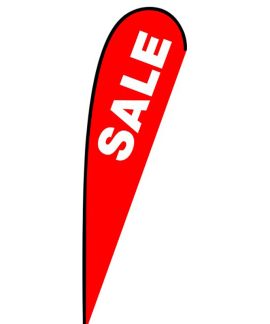 Sale Medium Red Teardrop Flag