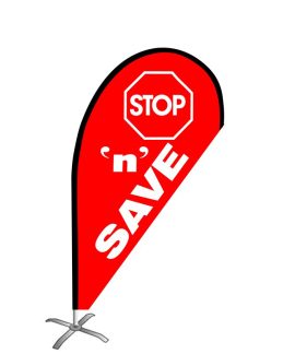 Stop n Save Small Teardrop Flag Kit