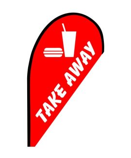 Take Away Small Teardrop Flag