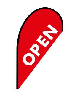 Open Teardrop Flag