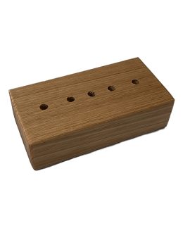 Double Sided Wooden Desk Set Base - 5 Hole Side (on reverse side of the 4 holes)