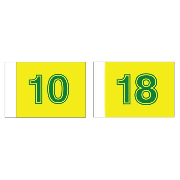 Golf flag set 10 - 18