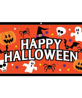 Orange Halloween flag Artwork