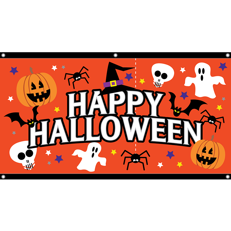 Orange Halloween flag Artwork