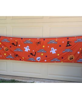 Happy Halloween Orange Fence Mesh 3000 x 750mm