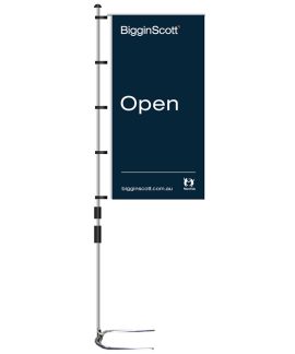 BigginScott open house flag sign