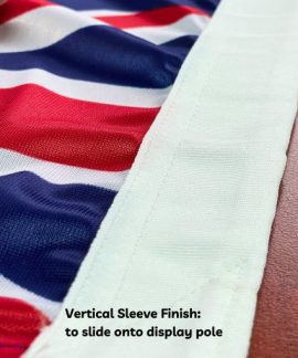 Flag sleeve finish for display pole