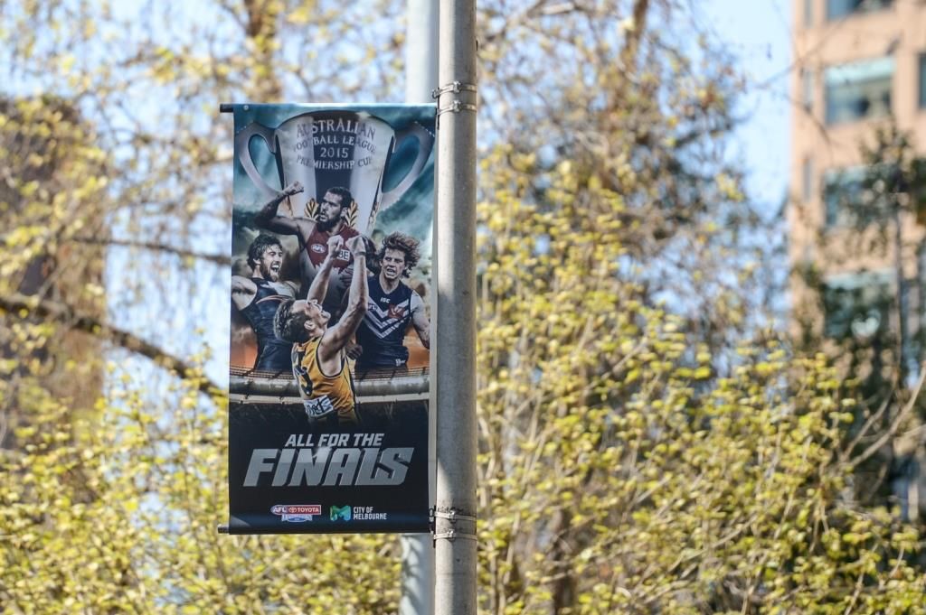Australian Football League finals promotional banner